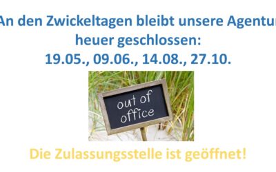 Zwickeltage geschlossen 2023